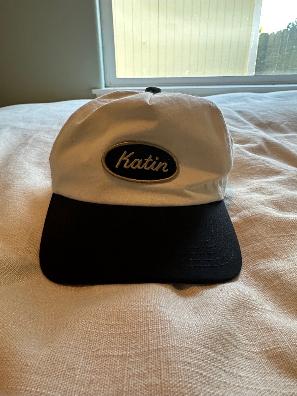 Katin Two-Tone White Crown Black Brim Baseball Cap